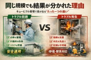 同じ規模でも結果が分かれた理由｜キュービクル管理で差が出る“たった一つの違い”